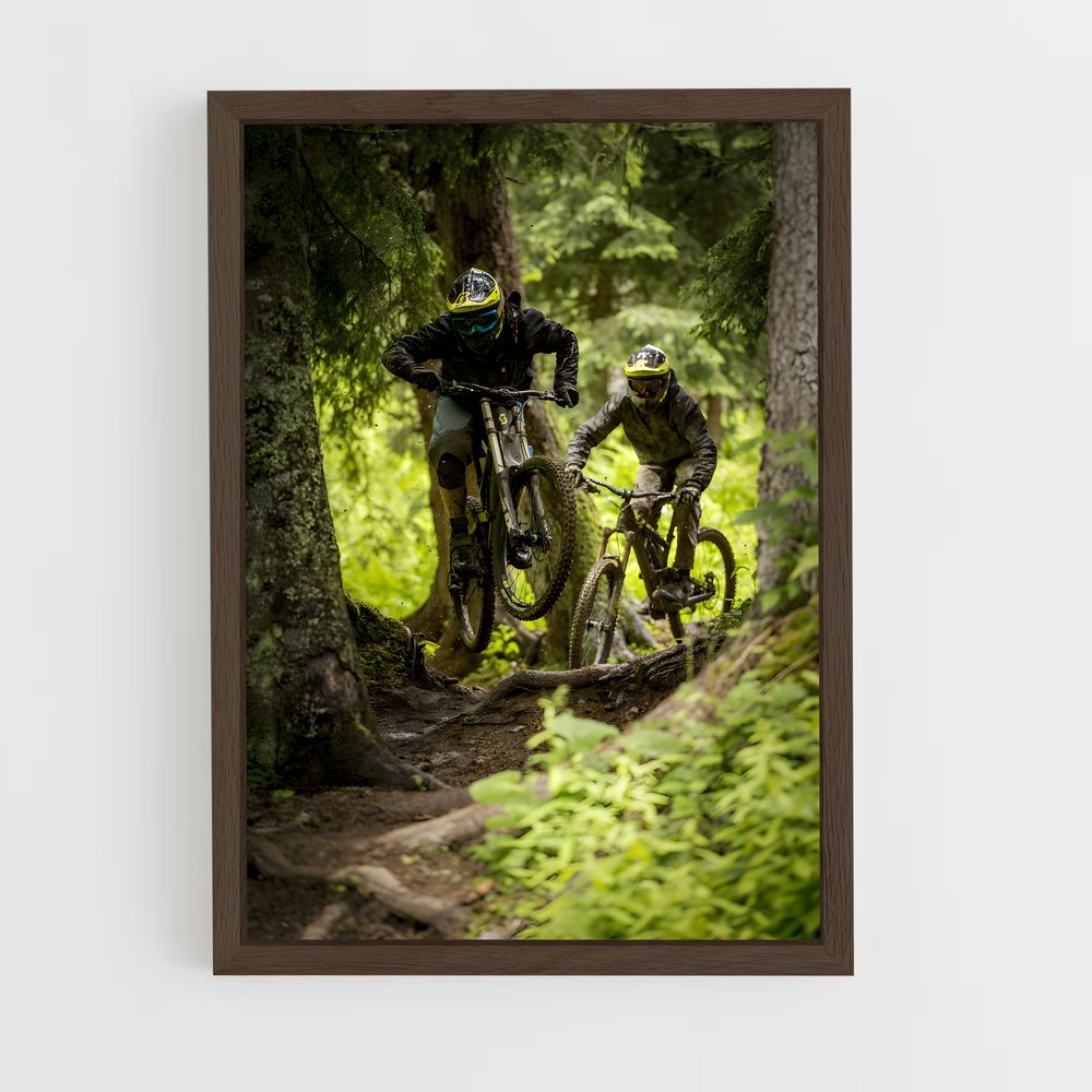 Poster Riders dans les Bois – affiche Cyclisme (vue 5)
